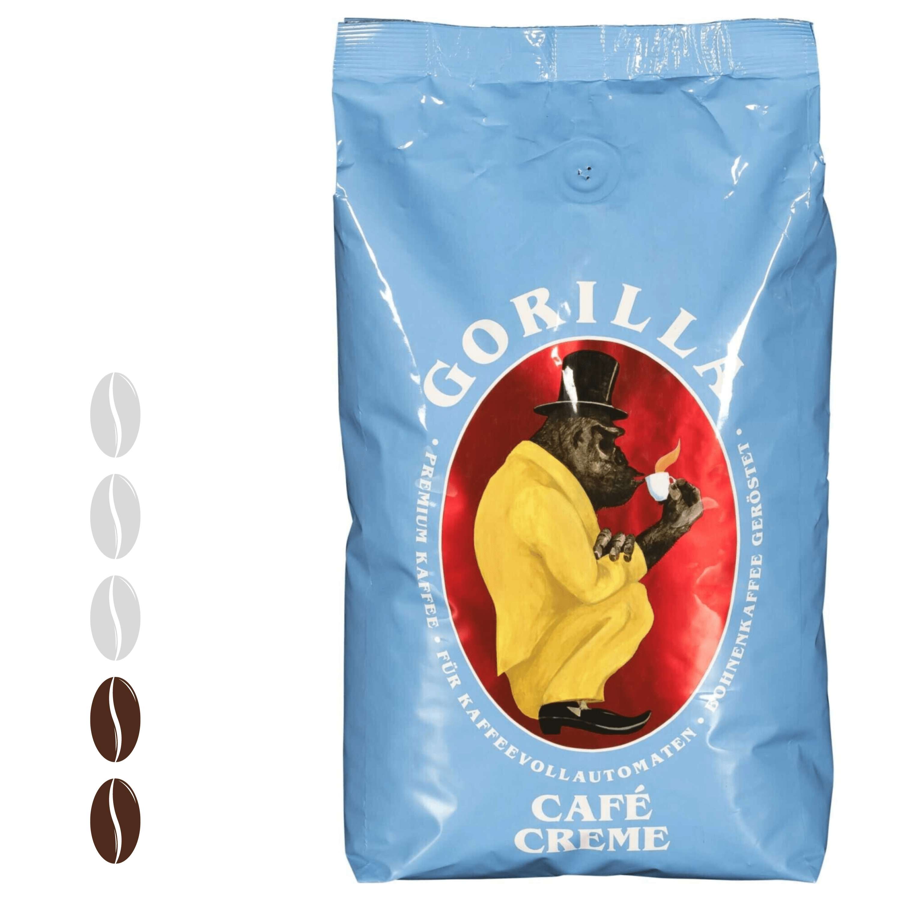 Gorilla Café Creme  mit geringem Koffein-Gehalt